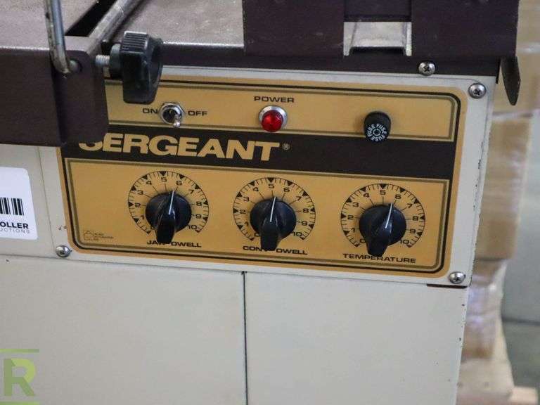 Sergeant 1620C Semi Automatic LBar Sealer, Inoperable Roller Auctions
