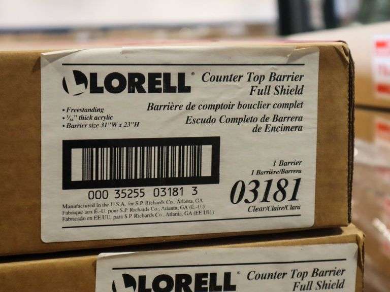 (14) Lorell Countertop Barriers With Full Shield, 03181 - Roller Auctions