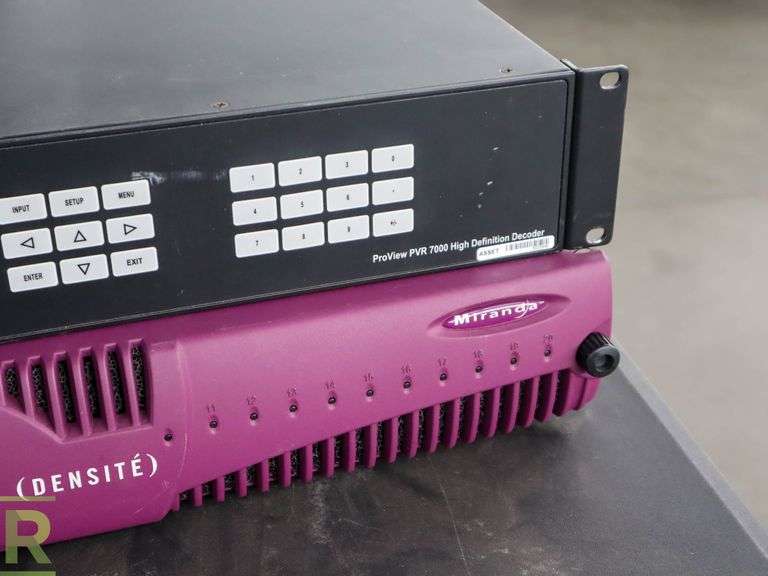 (1) Miranda Densite Used (1) Harmonic ProView PVR 7000 High