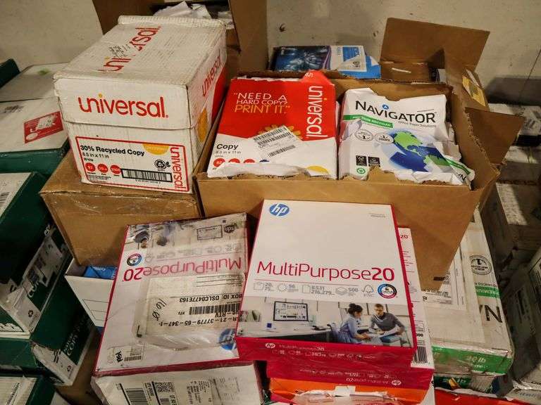 Pallet Of Assorted Copy Paper, 8.5" x 11" - Roller Auctions