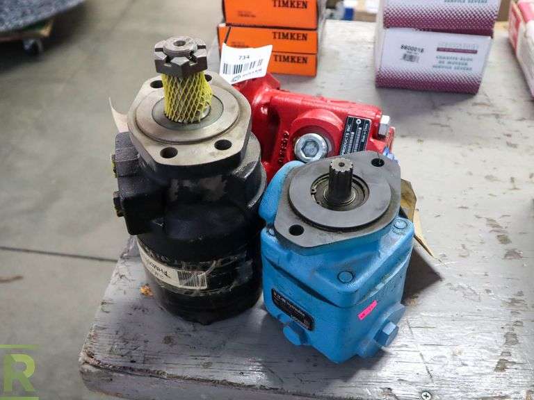 Eaton & Torqmotor Hydraulic Pumps and Munchie PTO Roller Auctions