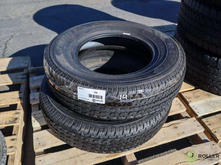 (2) ST Radial Towstar STR ST205/75R14 Tires Roller Auctions