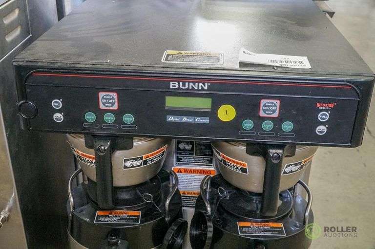 Bunn ICBTwin Tall Coffee Brewer With Dispensers Roller Auctions