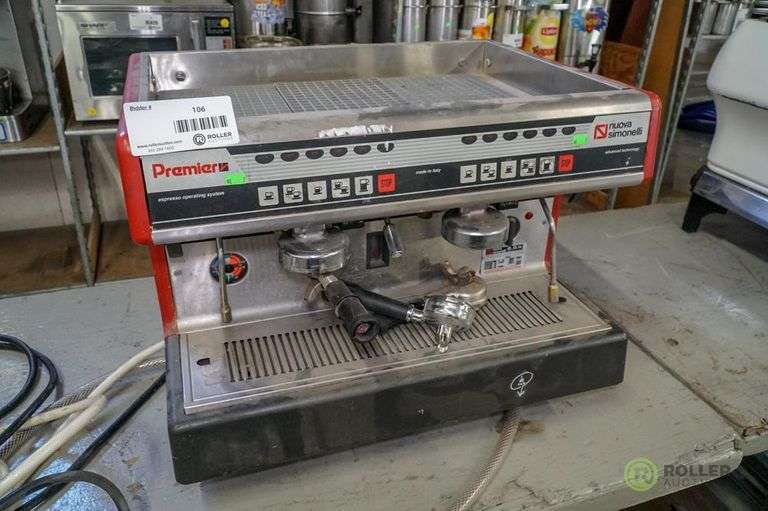 Nuova Simonelli Premier 2Group Espresso Machine Roller Auctions