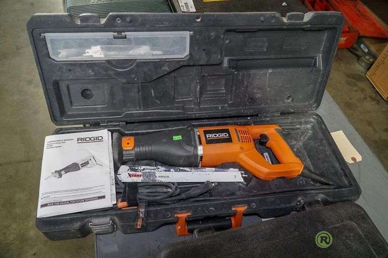 Ridgid R3000 Reciprocating Saw, Electric Roller Auctions