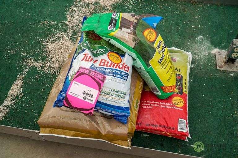 (2) Bags of Dave Thompson's Corn Gluten, (2) Bags of HiYield Bone Meal