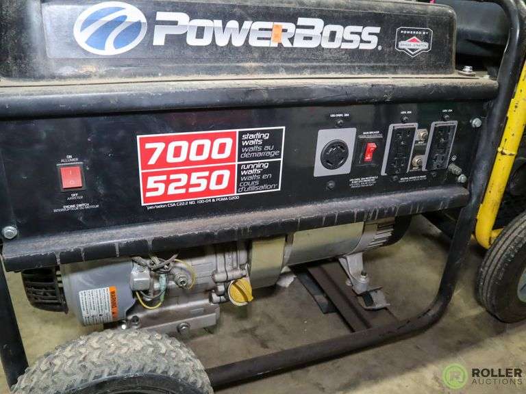 Power Boss Generator, Gas, 5250 Watts (Inoperable) Roller Auctions