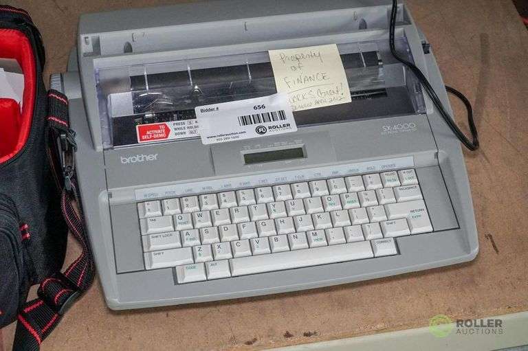 Brother SX4000 Electric Typewriter and Polaroid Accessories Roller