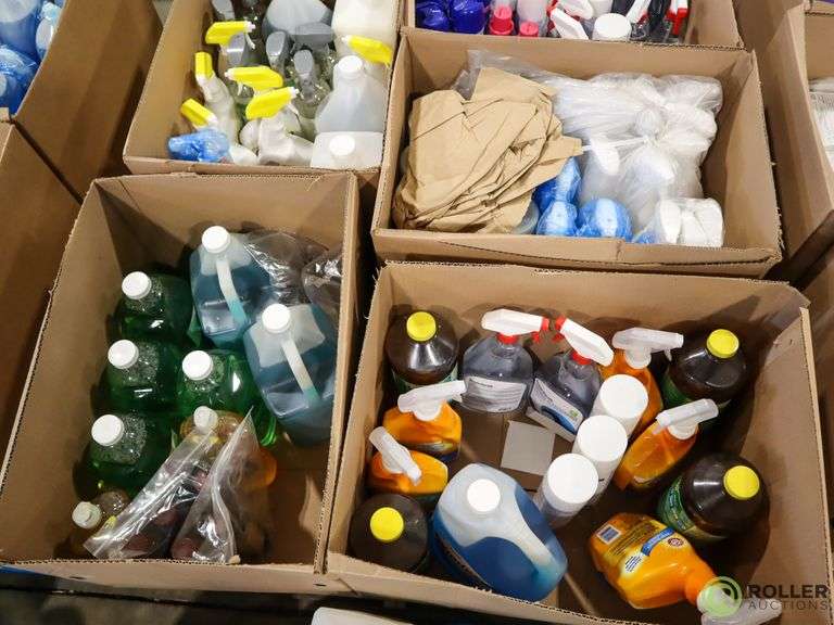 Pallet of Cleaning Supplies Roller Auctions