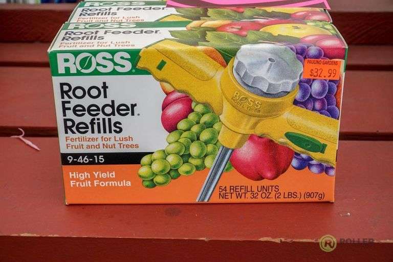 (7) Boxes of Ross Root Feeder Refills High Yield Fruit Formula For