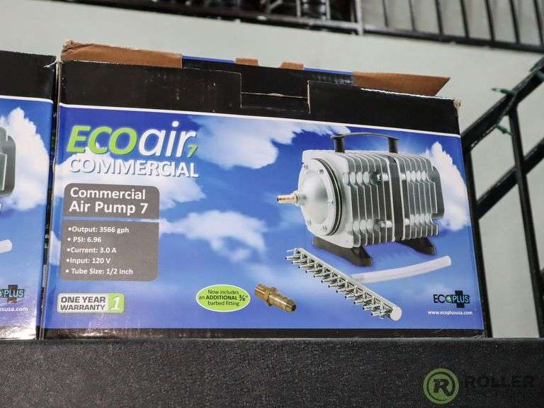 (2) Ecoair7 728459 Commercial Air Pumps Roller Auctions