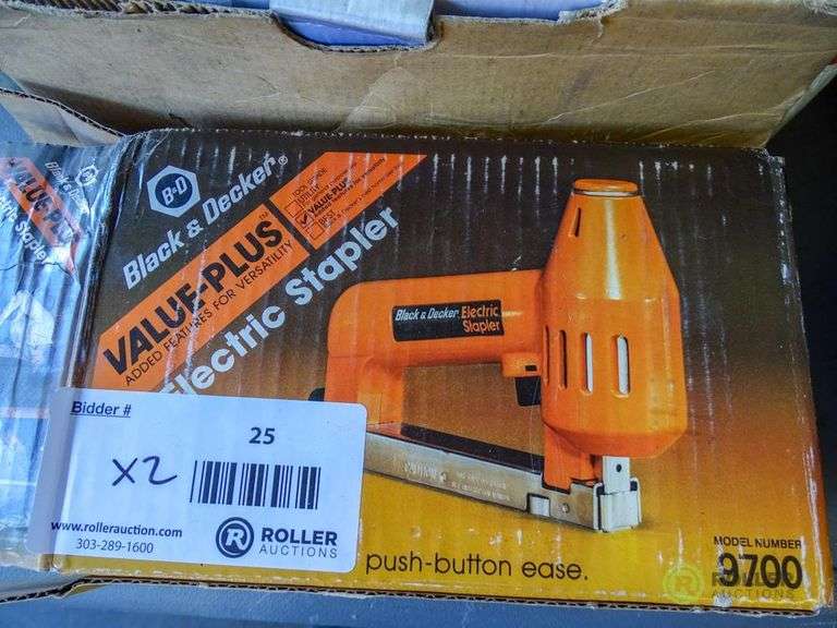 Black & Decker 9700 Stapler and Chicago Electric 31135 Angle Grinder