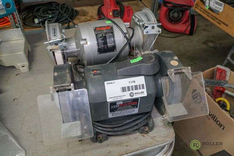 Craftsman 257.191300 1/3Hp Bench Grinder and Packard 1BD6301 1/2Hp