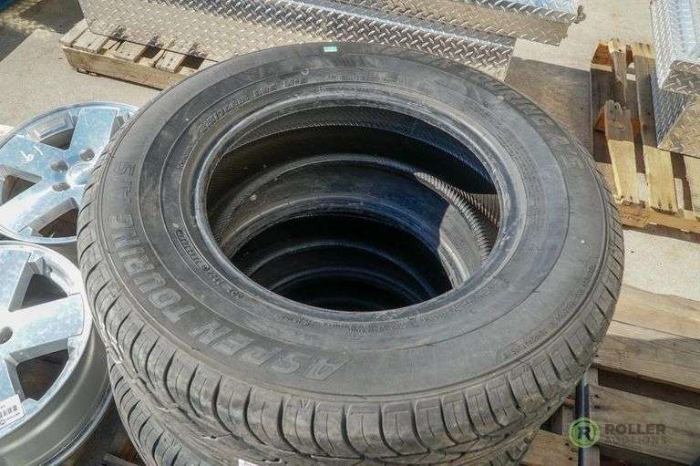 (4) Aspen Touring A/S 215/70R15 98 S M+S Tires Roller Auctions