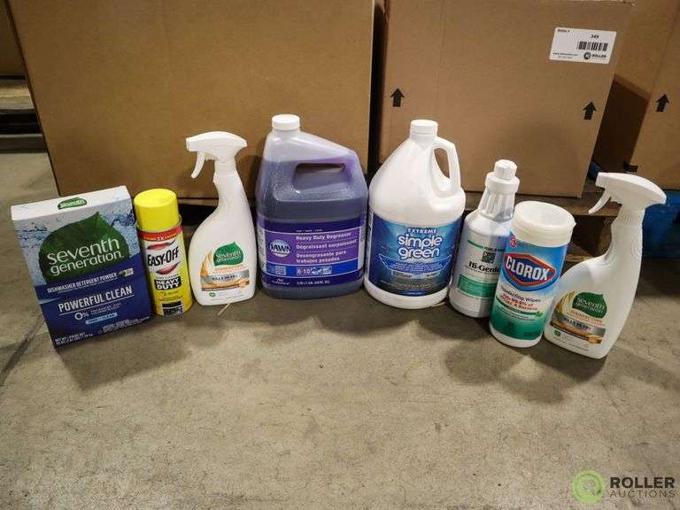 Pallet of Cleaning Supplies Roller Auctions