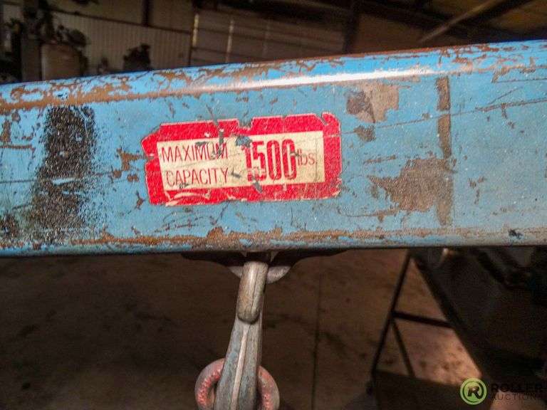 Kaydee 1000 Engine Hoist on Casters, 1500Lb Capacity Roller Auctions