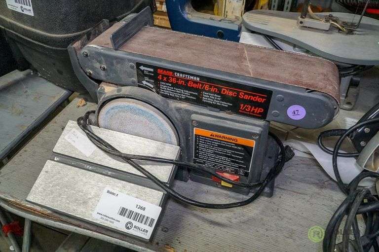 Sears Craftsman Belt & Disc Sander Roller Auctions