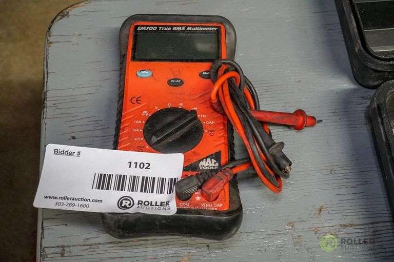 Mac Tools EM700 True RMS Multimeter Roller Auctions