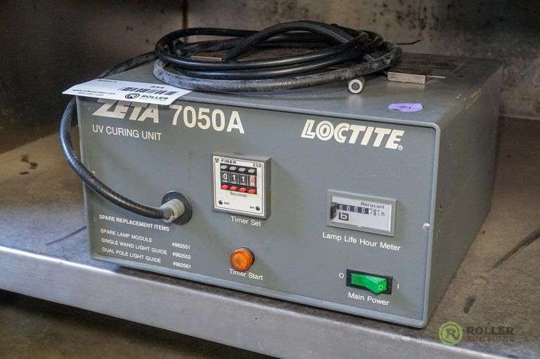 LocTite Zeta 7050A UV Curing Unit Roller Auctions