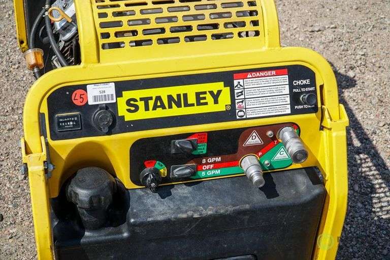 Stanley Hydraulic Power Unit, Briggs & Stratton Vanguard 18HP Commercial Gas Engine, Hour Meter
