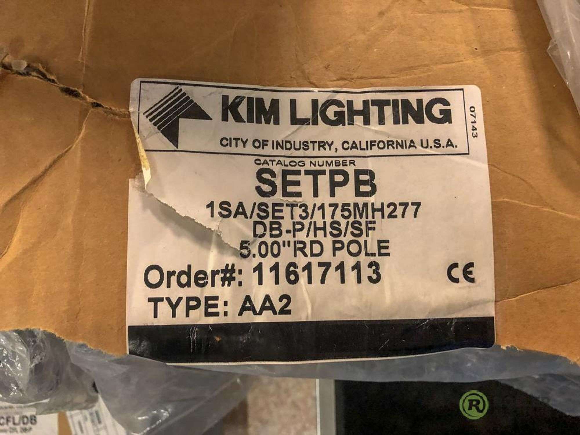 5) Kim Lighting Entablature Warehouse Lights - Roller Auctions