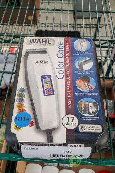 Wahl Color Code 17 Piece Haircutting Kit Roller Auctions