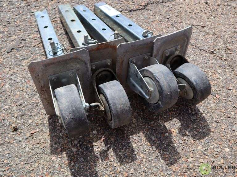 (4) Adjustable Legs With Casters Roller Auctions