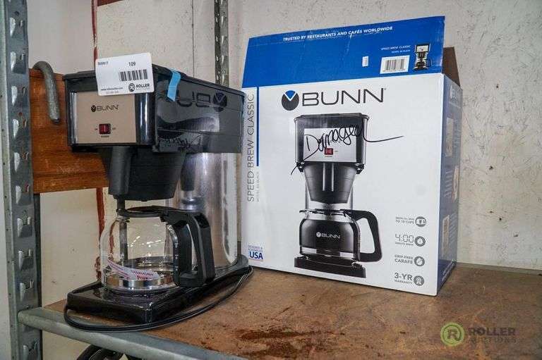 Bunn BX Black Speed Brew Classic Coffee Maker (Damaged) Roller Auctions