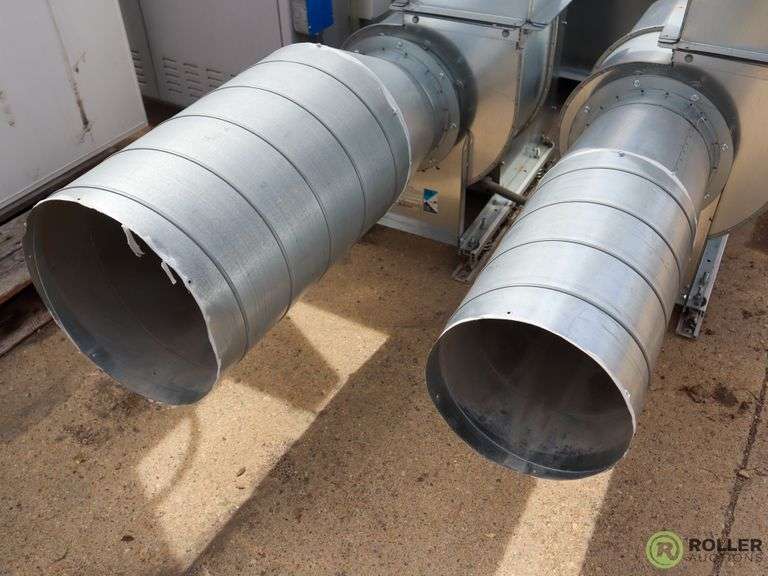 (2) Greenheck SWB108SCWUBX Exhaust Fans, 15 AMP Roller Auctions