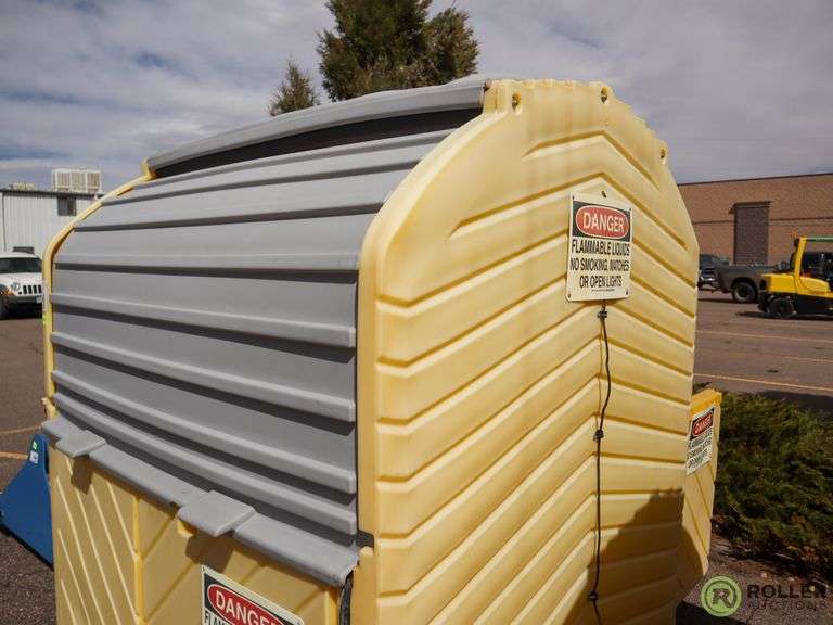 Ultratech Fiberglass Spill Containment Shed, Double Sided, 4Drum