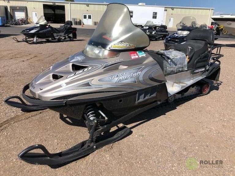 2003 Polaris 550 Sport Touring Snowmobile, Fan Cooled Twin Engine, Xtra