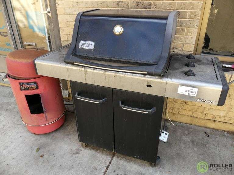er Spirit Grill & Brinkmann Gourmet Electric Smoker Roller Auctions