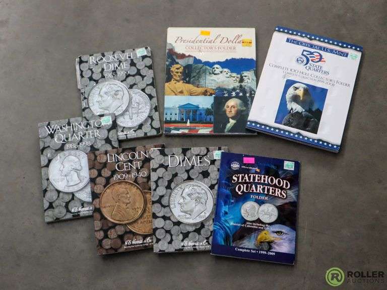 Tray of Coin Collecting Books (Empty) Roller Auctions