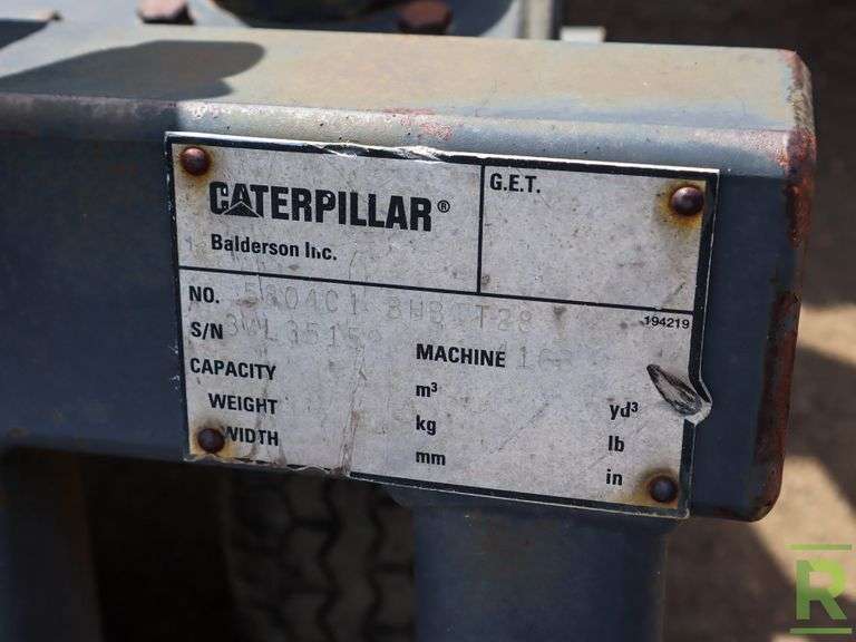 Caterpillar Hydraulic Angle Broom Attachment to Fit Loader/ Backhoe