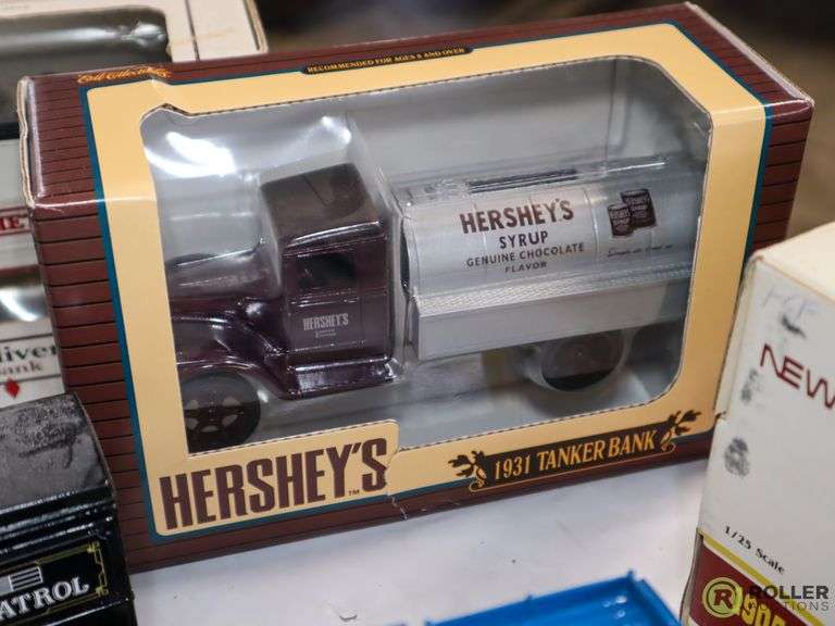 (6) ERTL Diecast Metal Truck Banks Roller Auctions