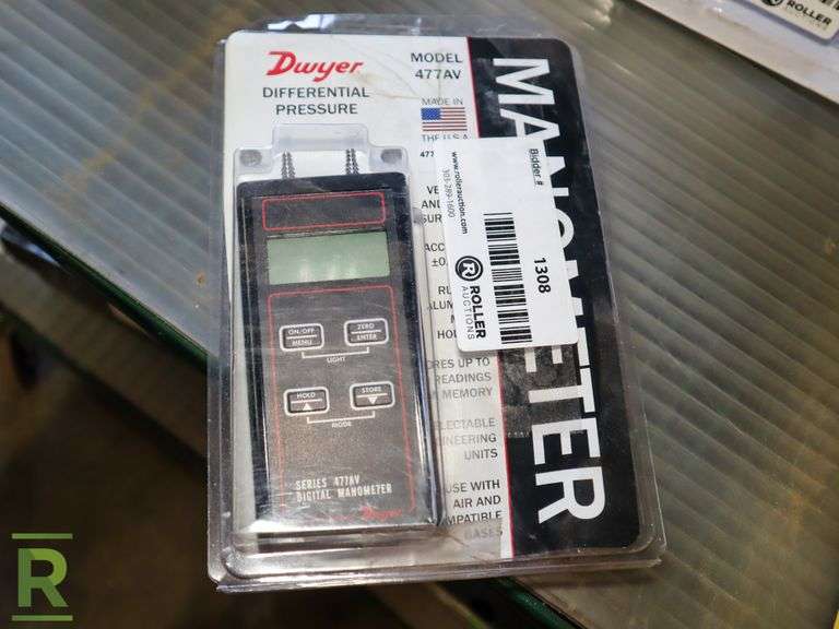 Dwyer 477AV000 Handheld Digital Manometer Roller Auctions