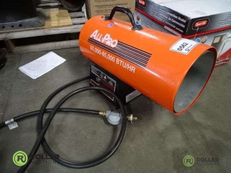 All-Pro 50000 - 85000 BTU Heater, Propane - Roller Auctions