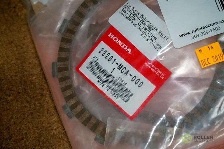 Honda Motorcycle Parts Roller Auctions
