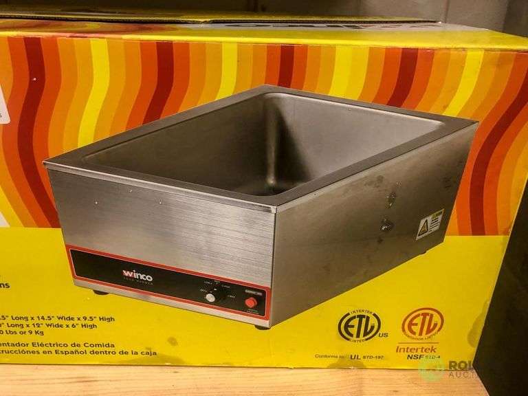 Winco FWS500 Full Size Food Warmer, Electric Roller Auctions