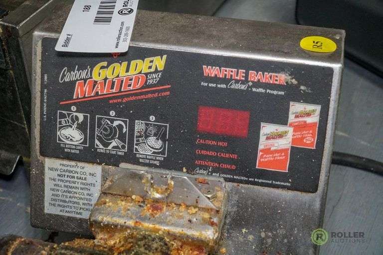 Carbons RTP Golden Malted Waffle Maker Roller Auctions