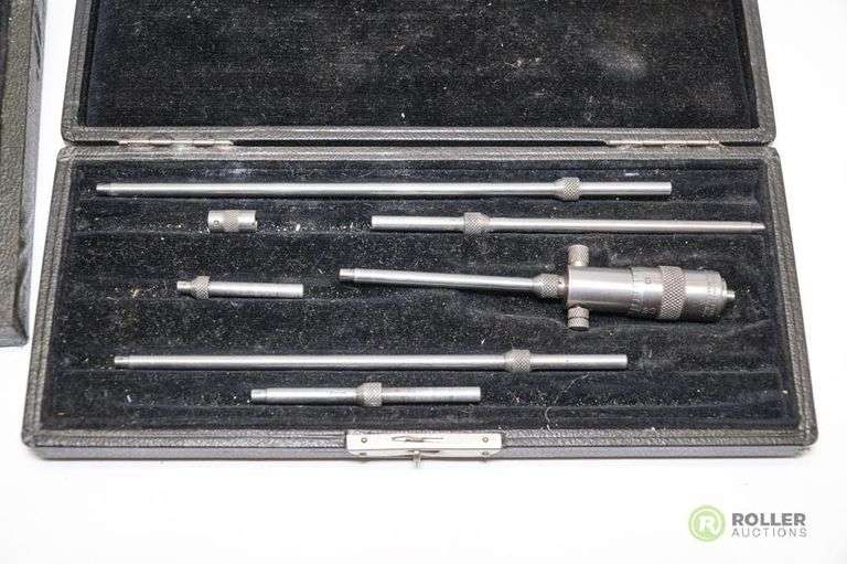 (3) Starrett Inside Micrometers Roller Auctions