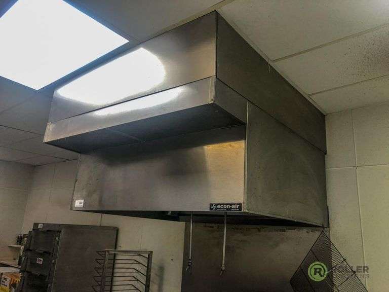 Econ Air 4824X 48in Exhaust Hood With Ansul Fire Suppression System