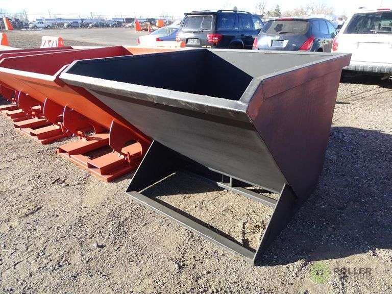 KT New 2Cubic Yard Hopper To Fit Skid Steer Loader Roller Auctions