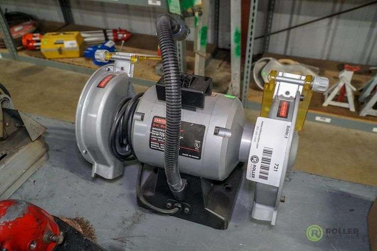 Craftsman 319.211260 Bench Grinder, 6in, 1/3Hp, 2.8Amps Roller Auctions
