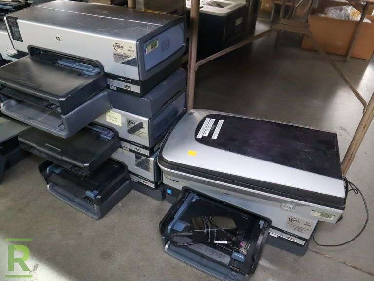 (7) Hp DeskJet 6940 Printers and Epson 4490 Photo Scanner Roller Auctions