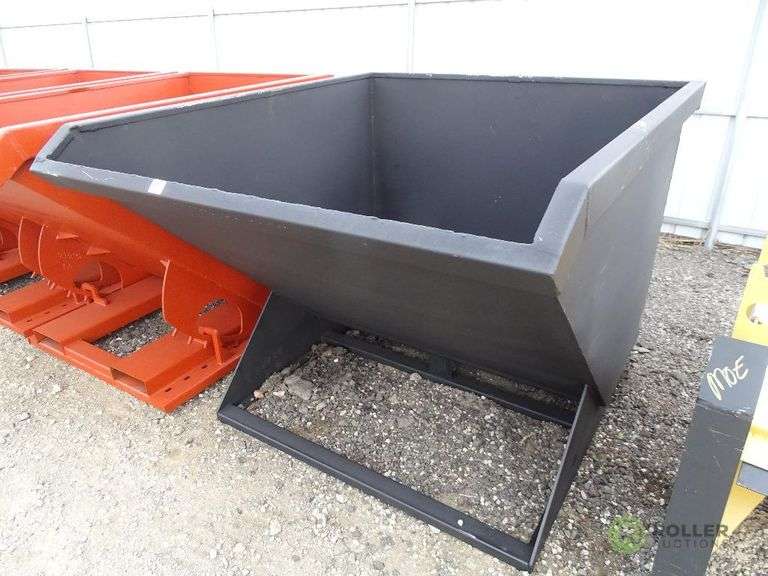 KT New 2Cubic Yard Hopper To Fit Skid Steer Loader Roller Auctions