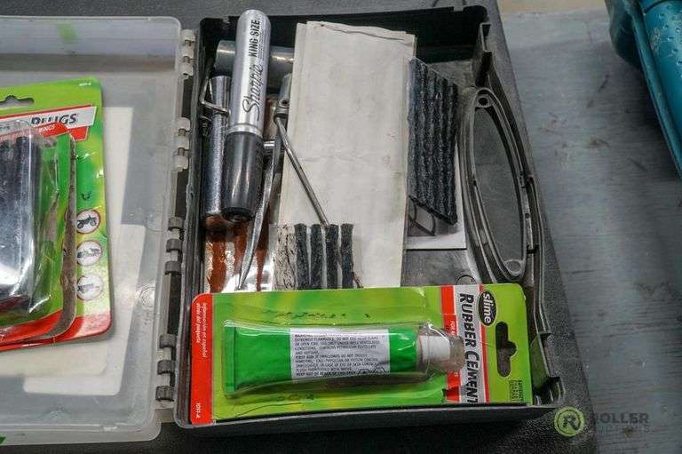 Napa Tire Repair Kit and (2) Toolboxes Roller Auctions