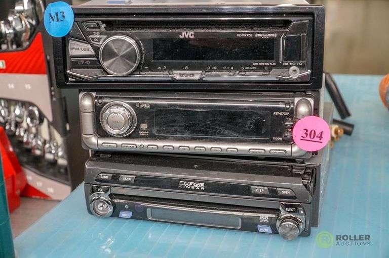 (3) Car Stereos Roller Auctions