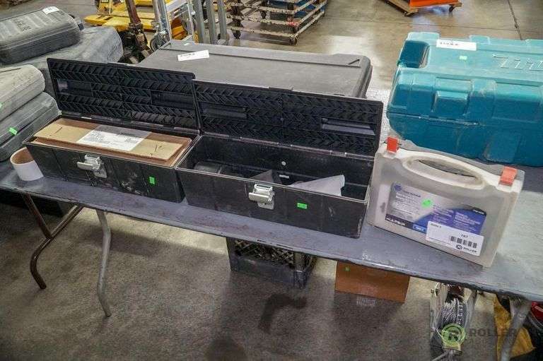Napa Tire Repair Kit and (2) Toolboxes Roller Auctions