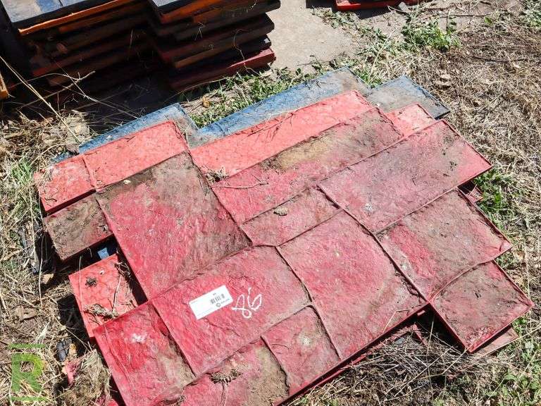 (3) Stacks Concrete Stamps Roller Auctions